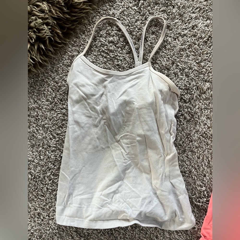 Lululemon off white Y tank